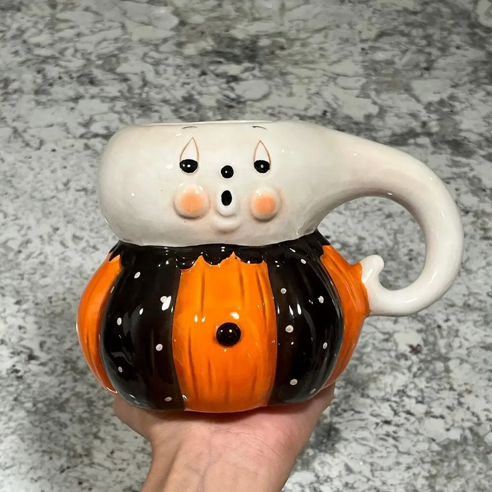 Johanna Parker Halloween Ceramic Ghost Mug